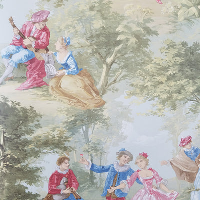 Victorian Lovers Toile Wallpaper