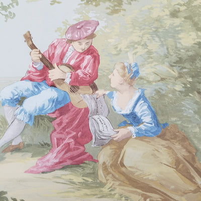 Victorian Lovers Toile Wallpaper