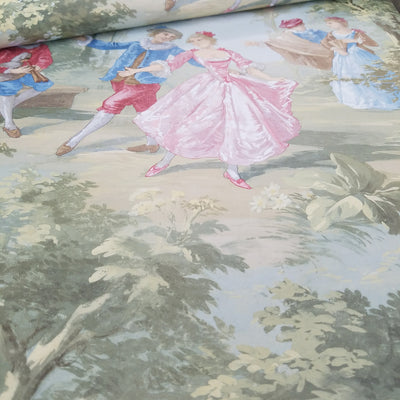 Victorian Lovers Toile Wallpaper