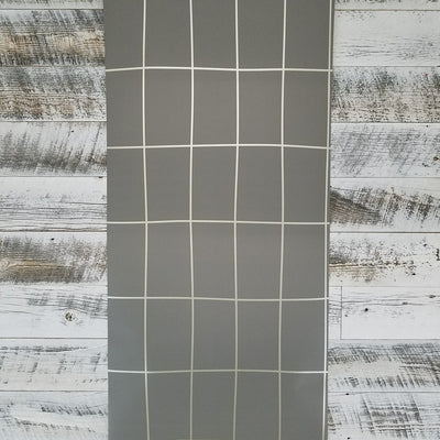 York Off the Grid Geometric Metallic Silver Gray Wallpaper