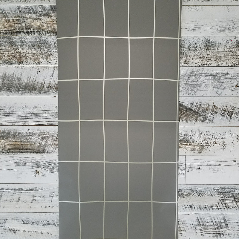 York Off the Grid Geometric Metallic Silver Gray Wallpaper