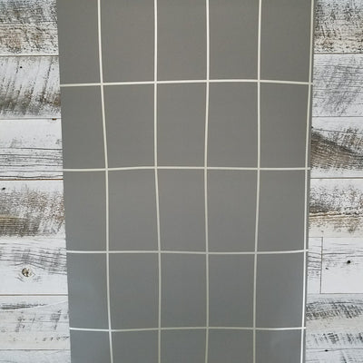 York Off the Grid Geometric Metallic Silver Gray Wallpaper