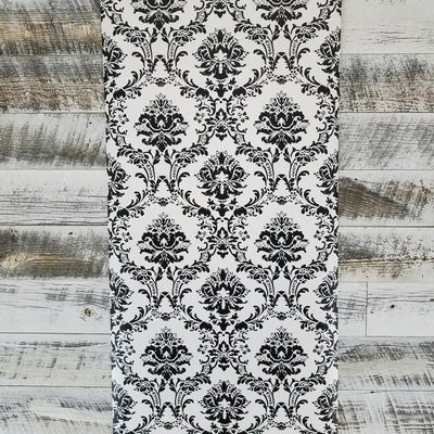 Black and White Victorian Damask Wallpaper