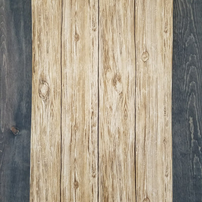 Brown Distressed Shiplap Rustic Wood Peel and Stick Wallpaper