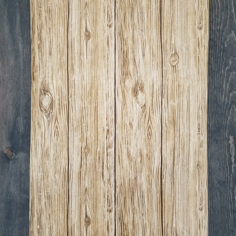 Brown Distressed Shiplap Rustic Wood Peel and Stick Wallpaper