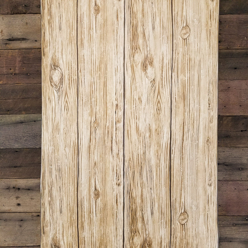 Brown Distressed Shiplap Rustic Wood Peel and Stick Wallpaper