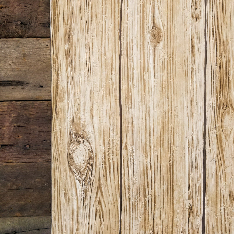 Brown Distressed Shiplap Rustic Wood Peel and Stick Wallpaper