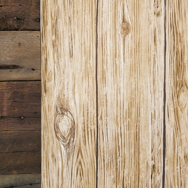 Brown Distressed Shiplap Rustic Wood Peel and Stick Wallpaper
