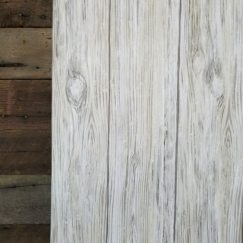 Gray Distressed Shiplap Rustic Wood Peel and Stick Wallpaper