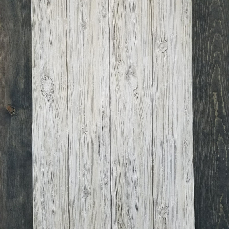 Gray Distressed Shiplap Rustic Wood Peel and Stick Wallpaper