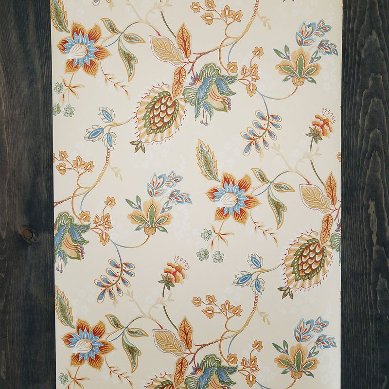 Richly Colorful Contemporary Jacobean Wallpaper