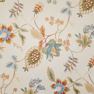 Richly Colorful Contemporary Jacobean Wallpaper