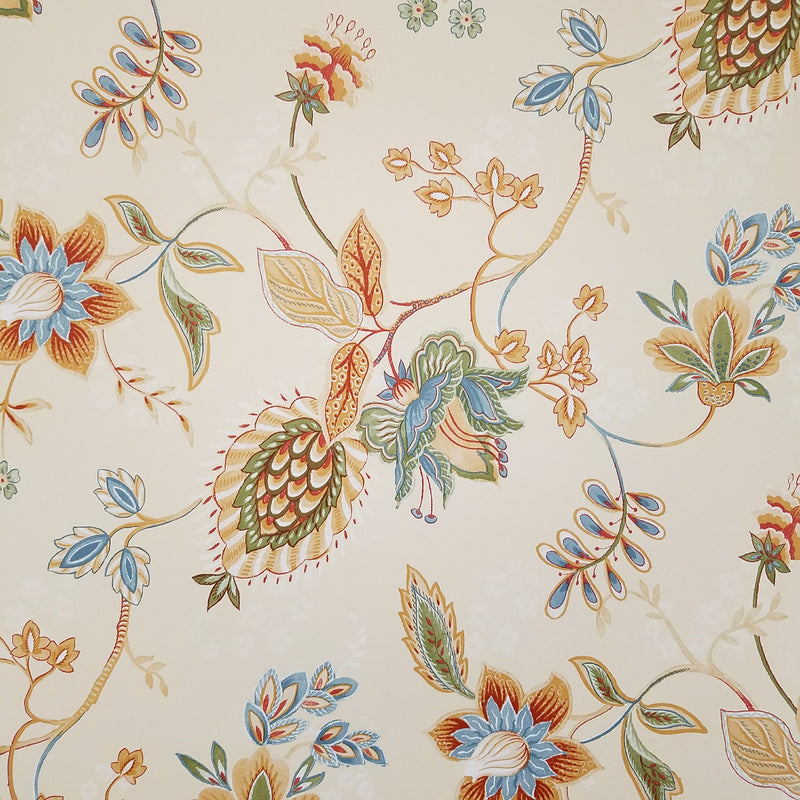 Richly Colorful Contemporary Jacobean Wallpaper