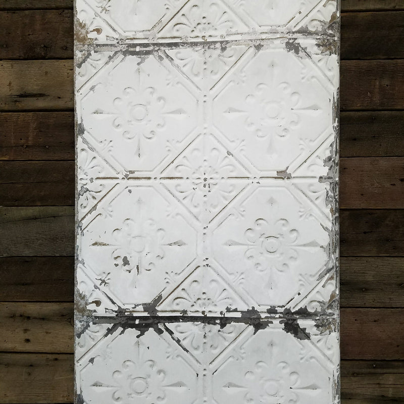 Wallpops Vintage White Tin Ceiling Tile Wallpaper