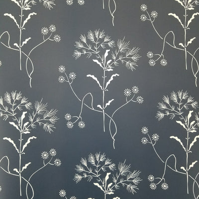 Magnolia Home Wildflower Navy Floral Designer Wallpaper