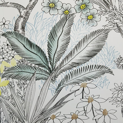 York Flowering Desert Gray Wallpaper