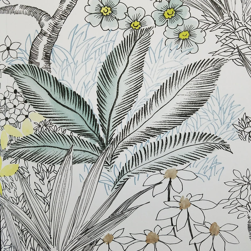 York Flowering Desert Gray Wallpaper