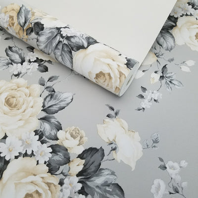 Traditional Victorian Rose Wallpaper