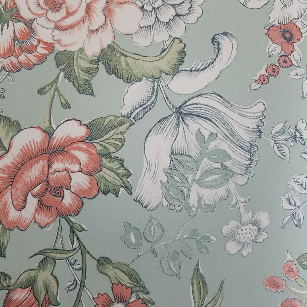 A Street Prints Ainsley Grey Boho Floral Kismet Collection