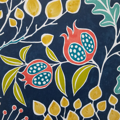 Groovy Garden Navy Peel and Stick Wallpaper