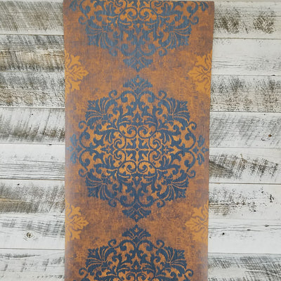 Wallquest Nova Metallic Large Medallion Wallpaper