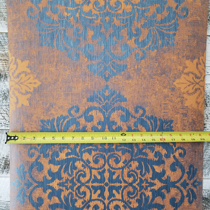 Wallquest Nova Metallic Large Medallion Wallpaper