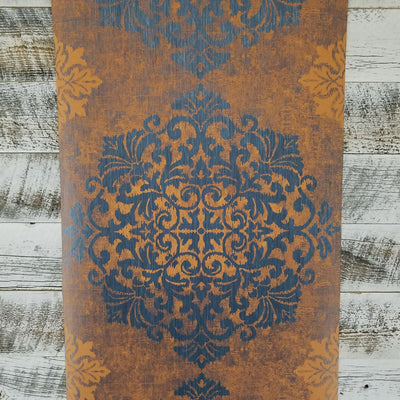 Wallquest Nova Metallic Large Medallion Wallpaper