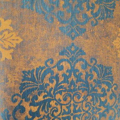 Wallquest Nova Metallic Large Medallion Wallpaper