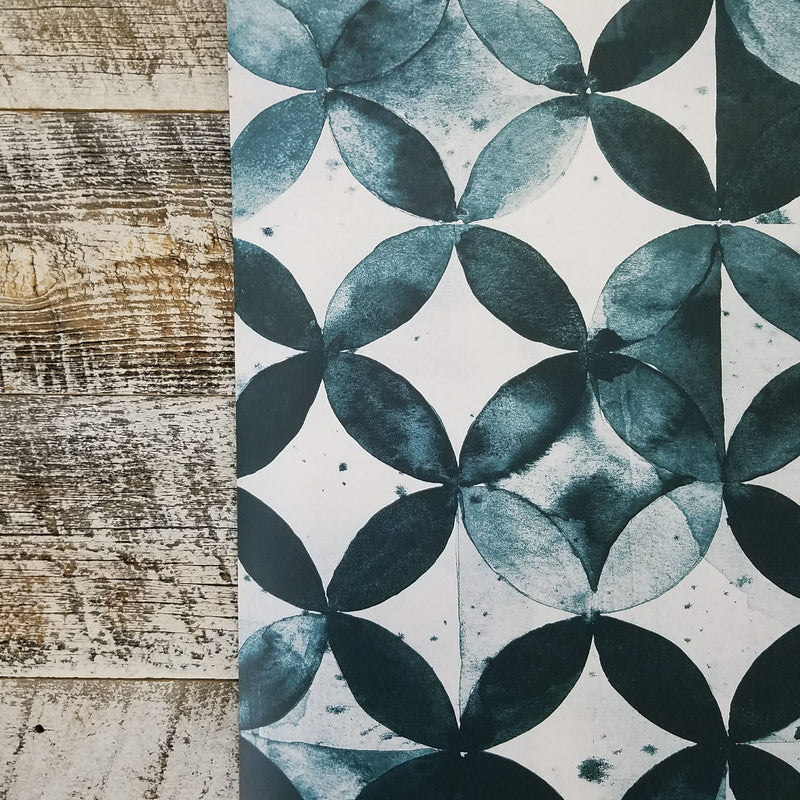 Paul Brent Green Moroccan Tile Peel and Stick Wallpaper