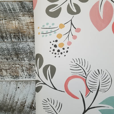 Astrilde Peel and Stick Floral Wallpaper