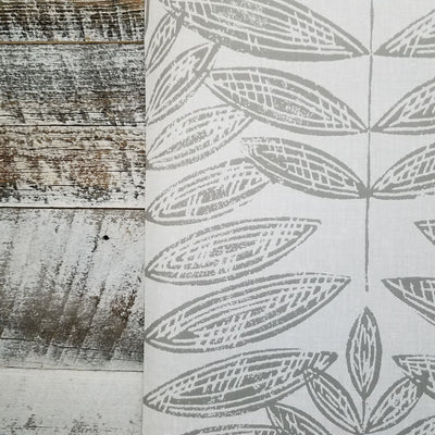 Terrain Peel and Stick Gray Botanical Wallpaper