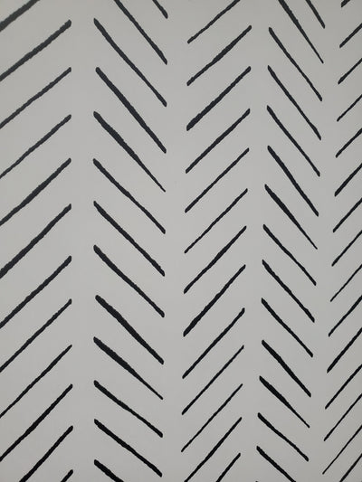 Magnolia Pick-up sticks Black and White Chevron Wallpaper
