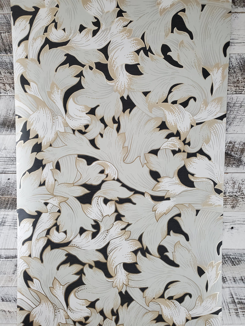 Jade Collection Acanthus Toss Heritage Botanical Wallpaper