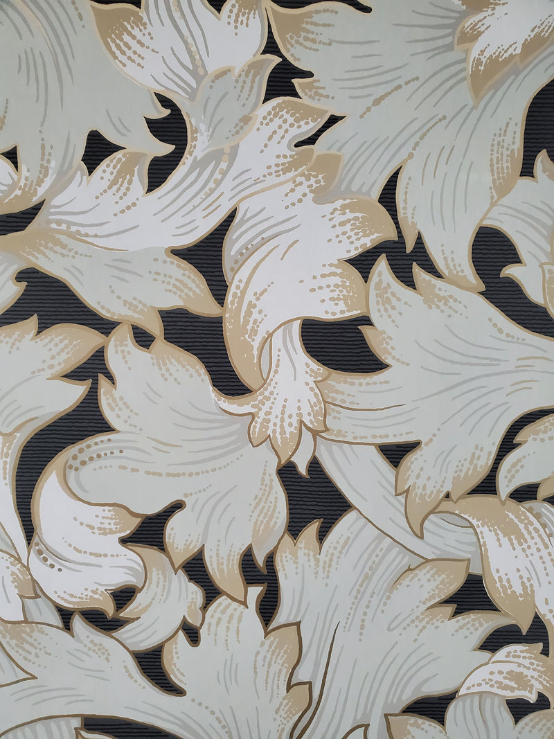 Jade Collection Acanthus Toss Heritage Botanical Wallpaper