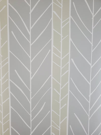 Jade Collection Lottie Grey Stripe Wallpaper