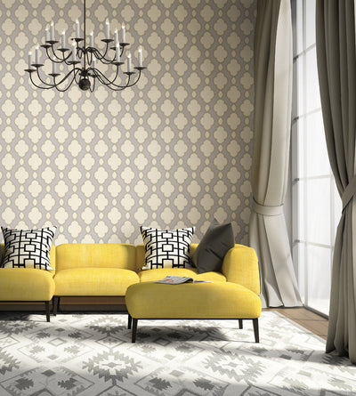 yellow gray geometric wallpaper 2625-21820