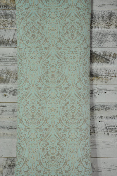 A Street Prints Gypsy Turquoise Damask Wallpaper