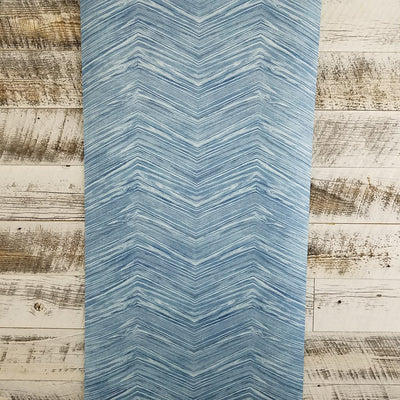 Maya Blue Chevron Wood Wallpaper