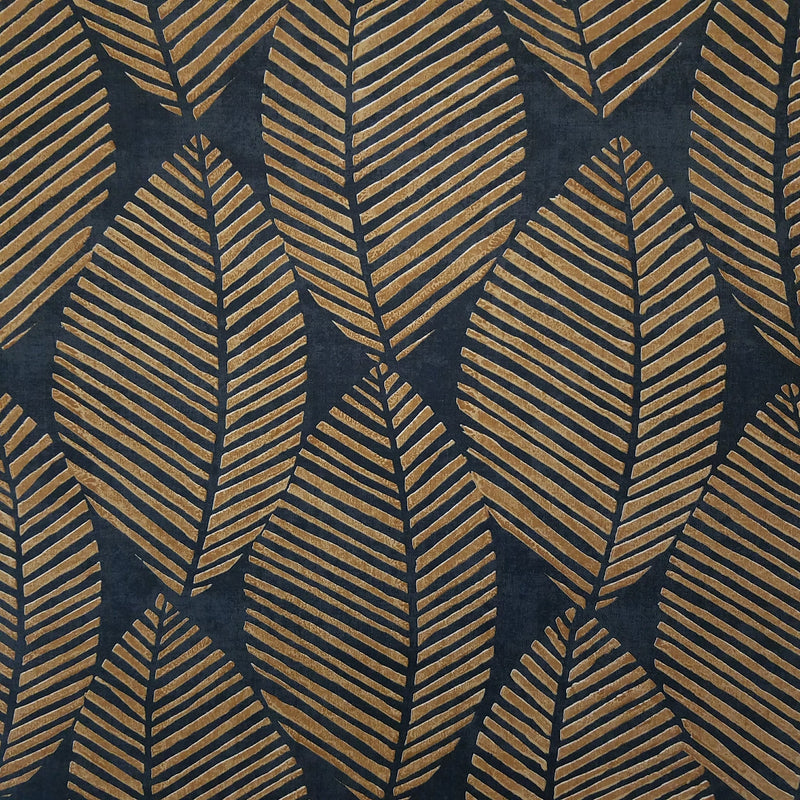 Maya Burnt Orange Tropical Leaf Wallpaper