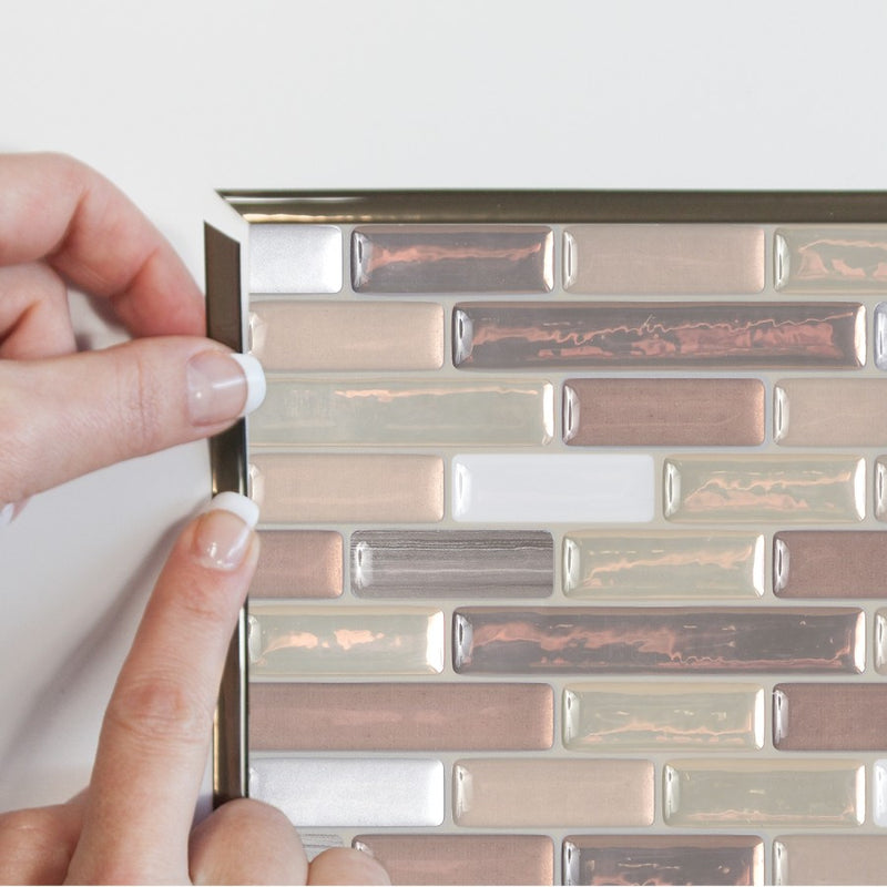 Smart Tiles SmartEdge Ambra Peel and Stick Finishing Edge Backsplash