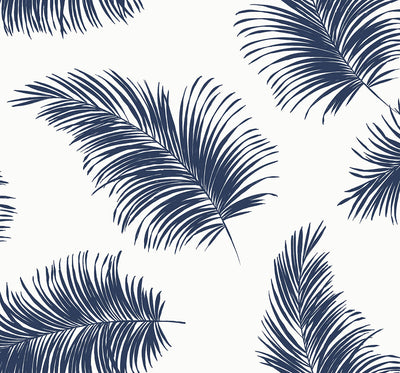 NextWall Luxe Haven Tossed Palm Botanical Wallpaper