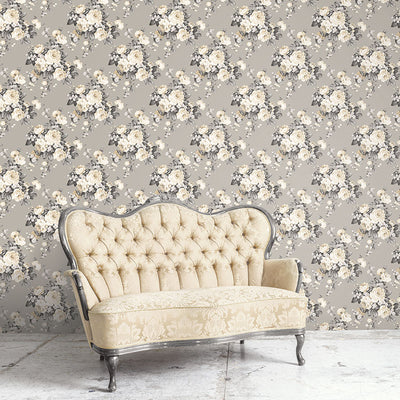 Traditional Victorian Rose Wallpaper