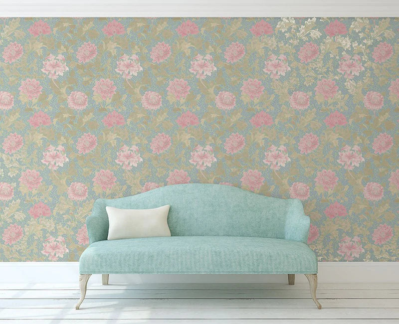 Morrissey Flower Mixed Berry Wallpaper