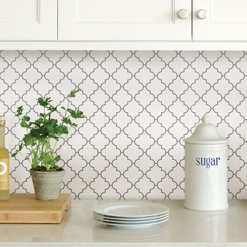 Quatrefoil Farmhouse Peel and Stick Backsplash Tile