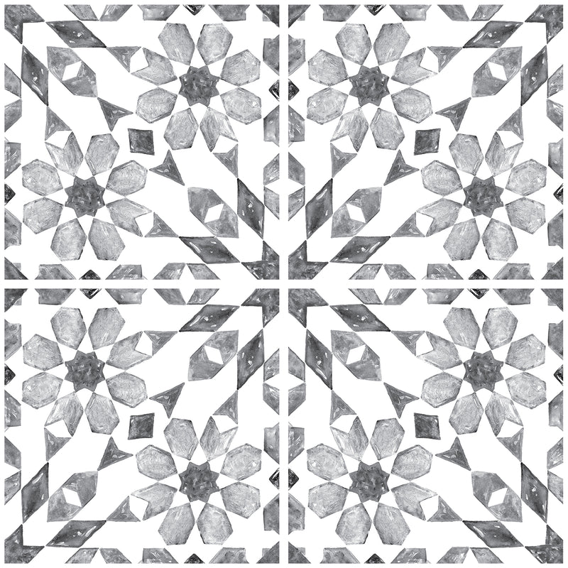 Wallpops Catalan Gray and White Peel and Stick Backsplash Tile