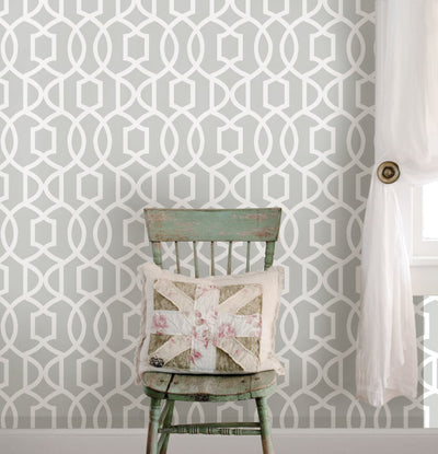 gray white geometric contemporary wallpaper NU1421