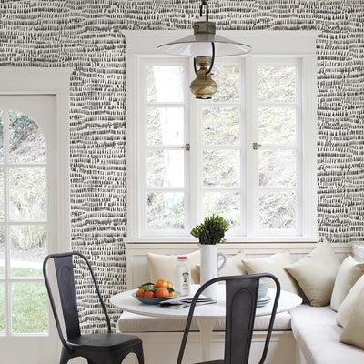 Kylver Charcoal Peel and Stick Wallpaper