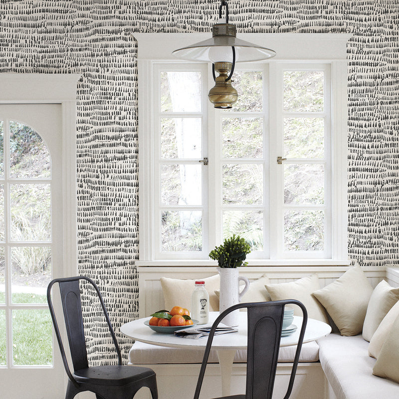 Kylver Charcoal Peel and Stick Wallpaper