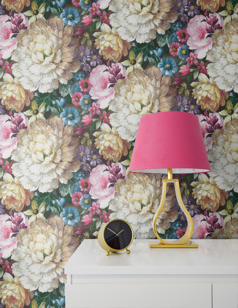 NextWall Peel and Stick Blooming Floral Wallpaper