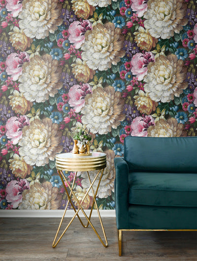 NextWall Peel and Stick Blooming Floral Wallpaper
